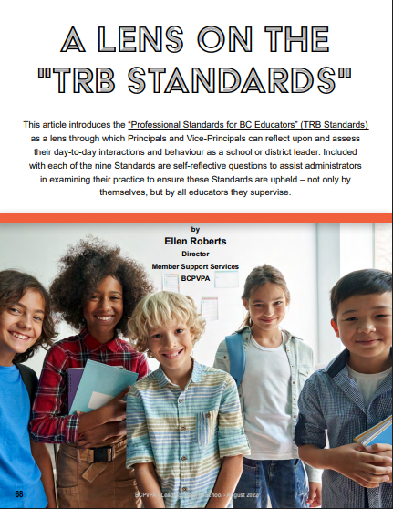 A Lens on the TRB Standard - August 2022