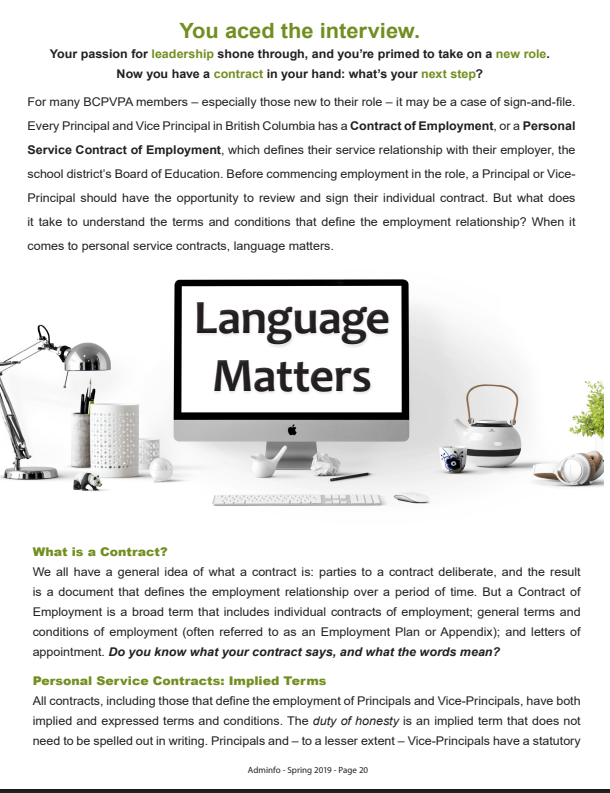 Language Matters (Adminfo Spring 2019)