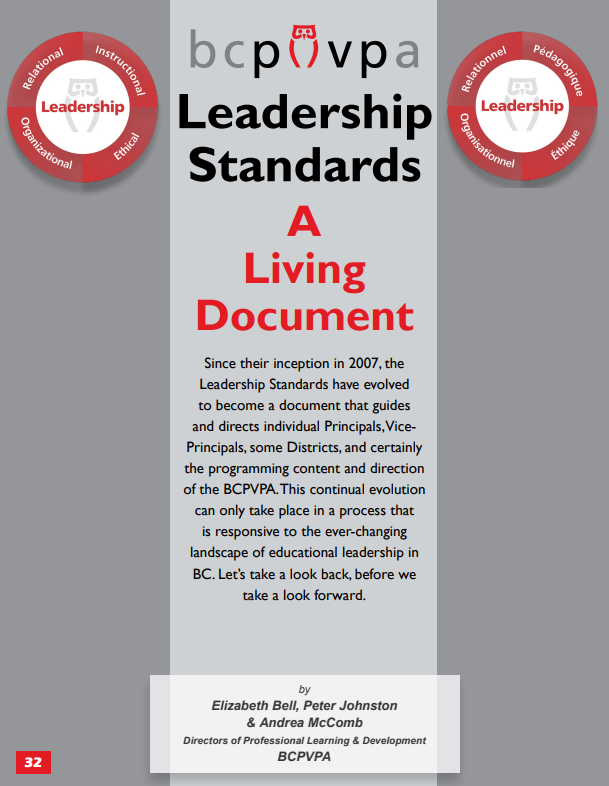 Leadership Standards – A Living Document - November 2022