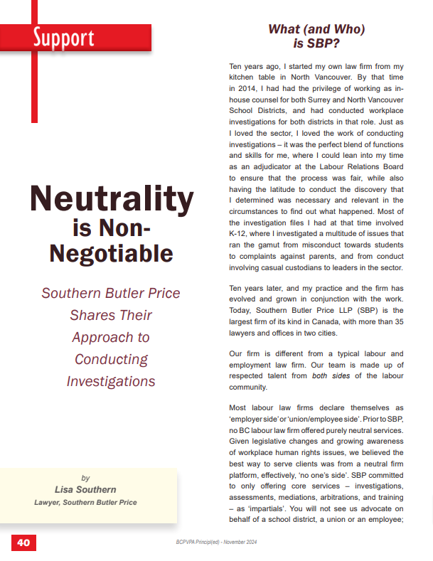 Neutrality is Non-Negotiable - November 2024