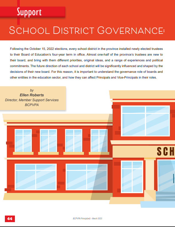 School District Governance - March 2023