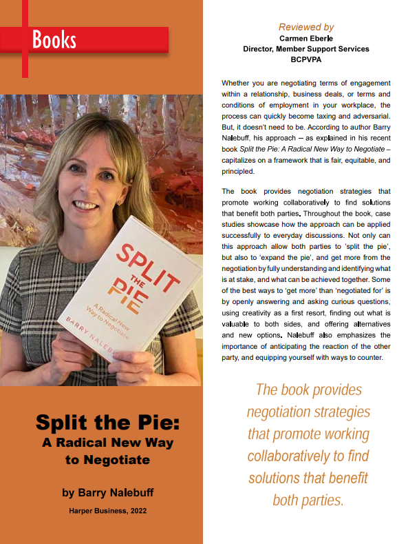 Split the Pie: A Radical New Way to Negotiate - November 2023