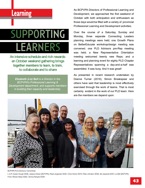 Supporting Learners - November 2019