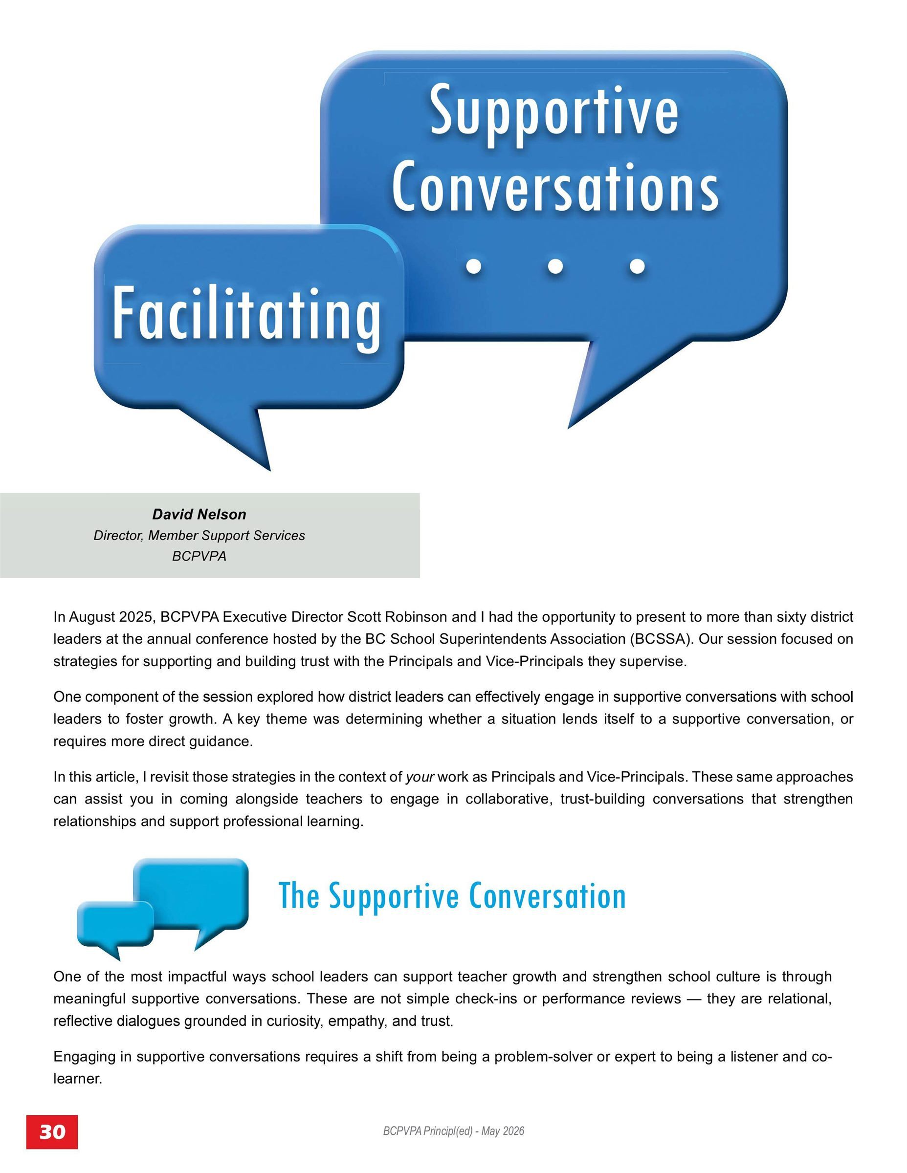 Facilitating Supportive Conversations – May 2026